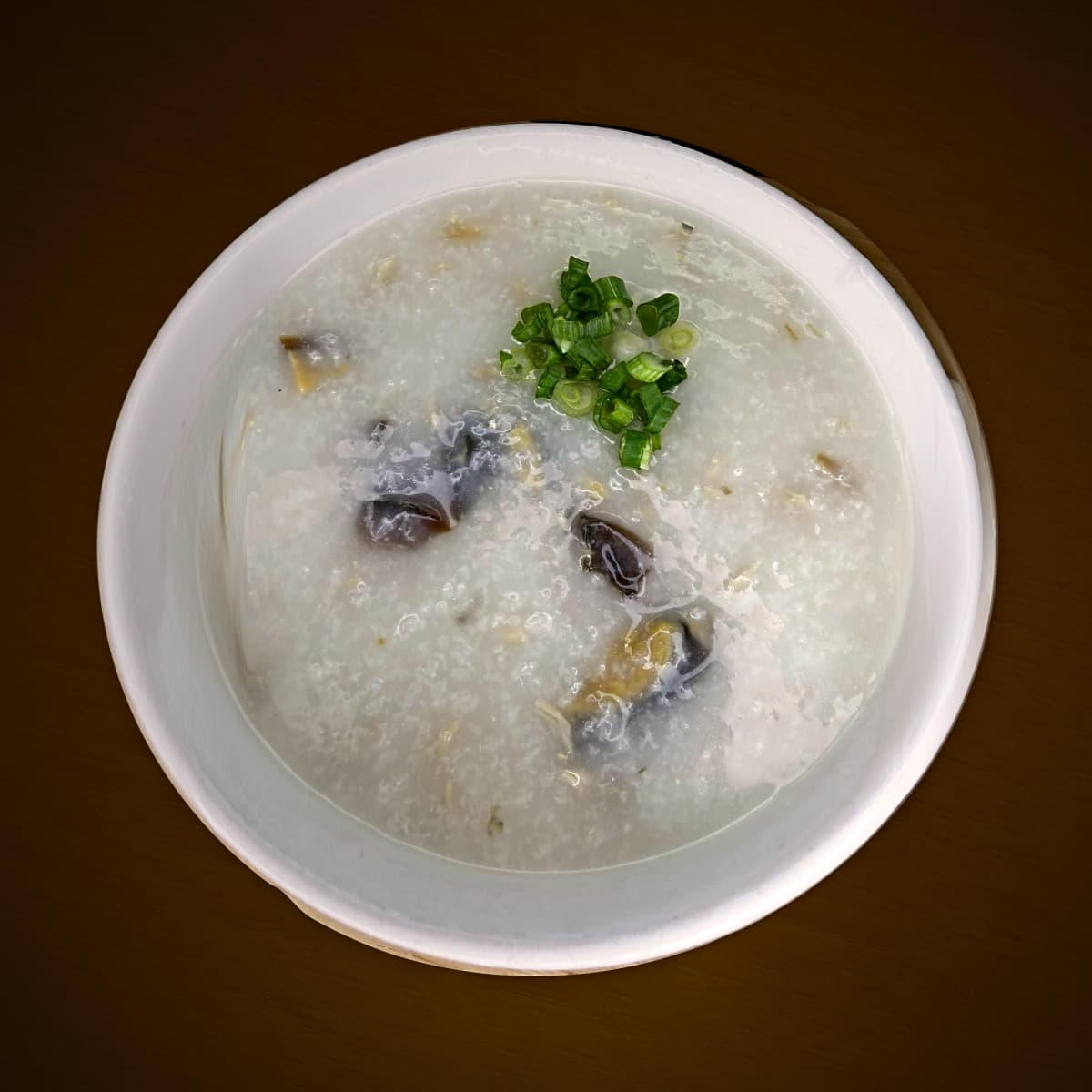 Congee with Salted Pork & Preserved Egg