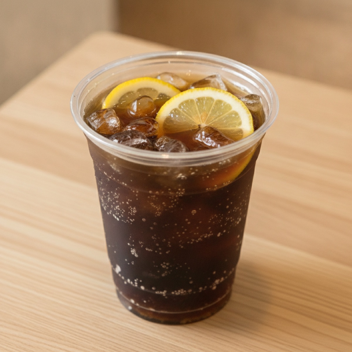 Iced Coke with Lemon