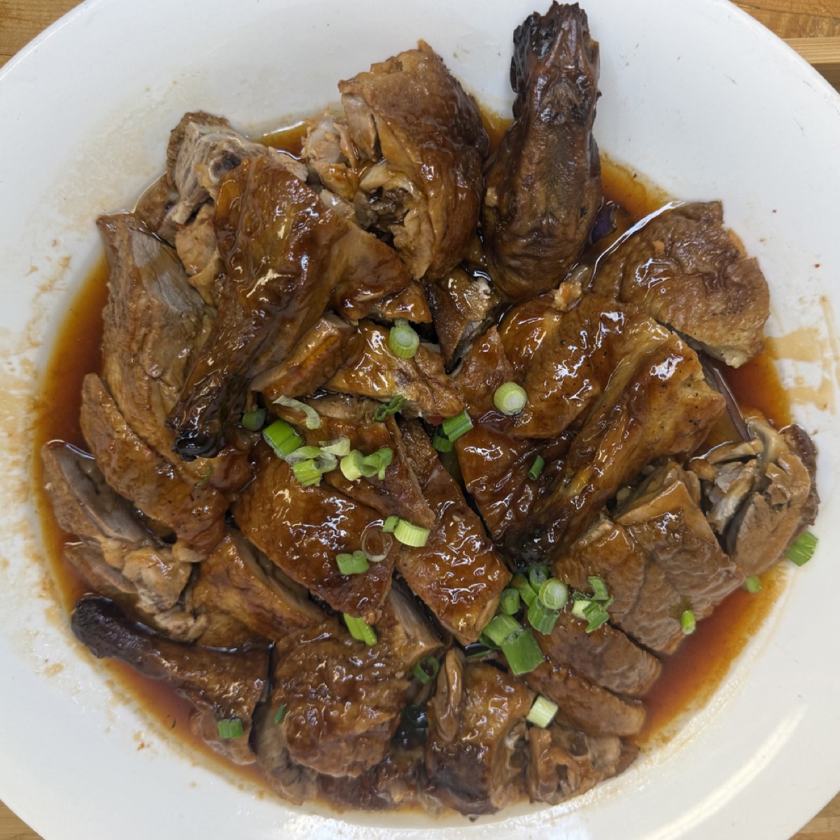 Steamed Whole Duck in Plum Sauce